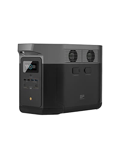 EcoFlow DELTA Max tragbarer Solar-Generator, 2016 Wh, mit 4 Anschlüssen, AC...