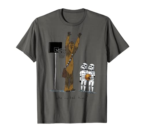 Star Wars Chewbacca Basketball Who Invited Him T-Shirt