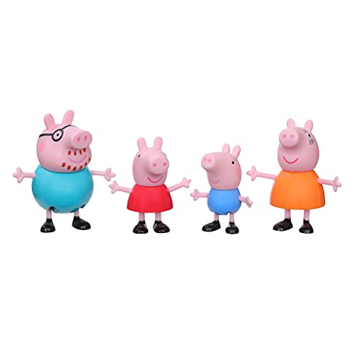 Peppa Pig Peppa’s Club Familie Wutz Figuren 4er-Pack Spielzeug, 4 Figuren der...