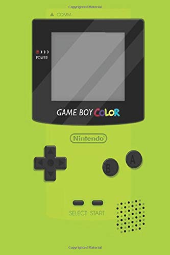 Game Boy Color: Green Gameboy Color 2 Wide Ruled Notebook, Journal for Writing,...