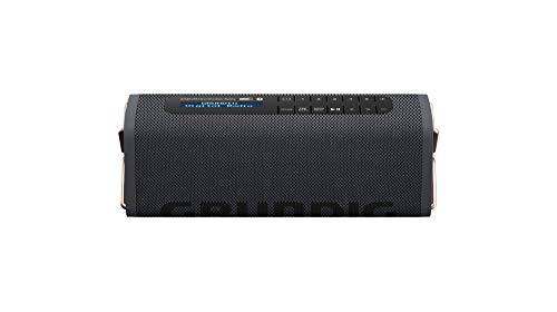 Grundig GBT Band Black - Bluetooth Lautsprecher mit DAB+ und UKW Radio, 30 Meter...