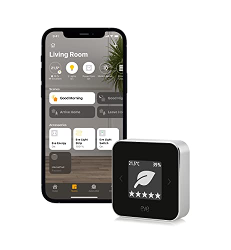 Eve Room - Raumluft-Qualitätssensor zum Kontrollieren von Luftqualität (VOC),...