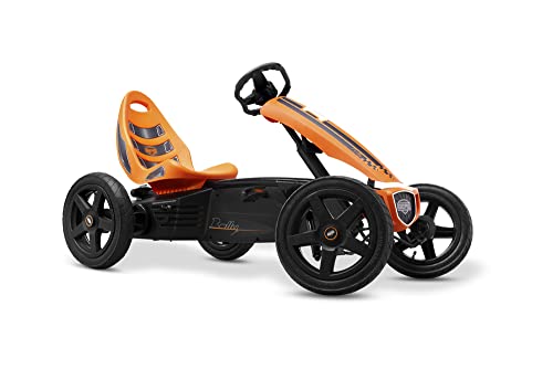 Berg Gokart Rally Orange | Kinderfahrzeug, Tretauto mit Verstellbarer Sitz, Mit...