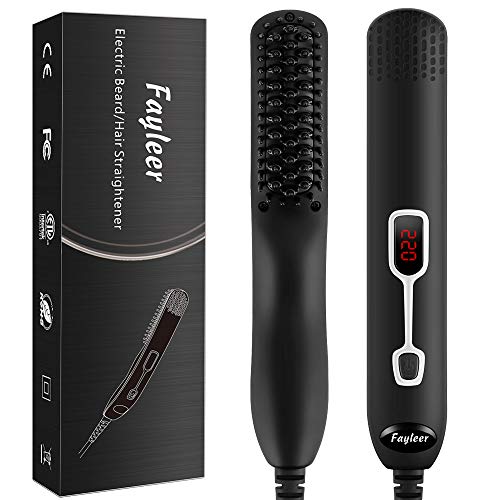 Bartglätter für Männer, fayleer Bart Glätteisen Beard Straightener Bart...