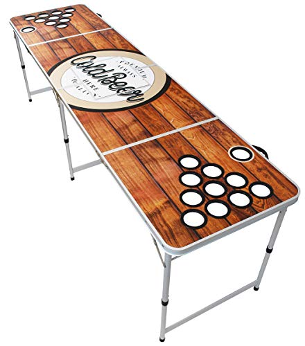 Beercup Bierpong Tische, Beer Pong Set für Partyspiele, Beerpong Tisch Klappbar...