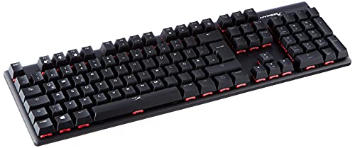 HyperX HX-KB6RDX-DE Alloy Origins, RGB Mechanische Gaming Tastatur, HyperX Red...