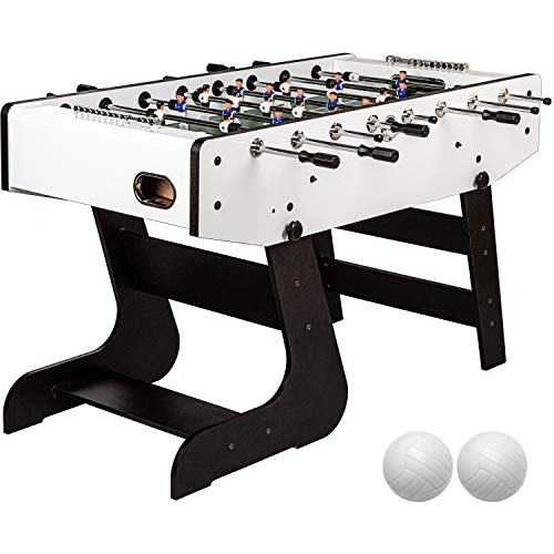GAMES PLANET Kickertisch Liverpool in 2 Dekoren, inkl. 2 Bälle, KLAPPBAR mit...
