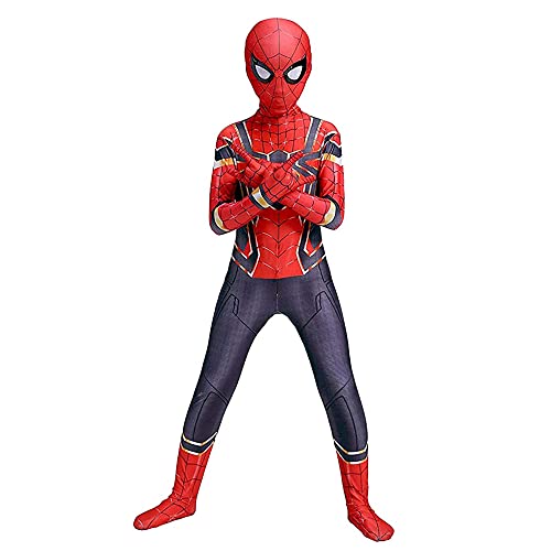 Kids Party Cosplay Superhelden Kostüm Iron Spider-man,Kinder Festliches Fancy...