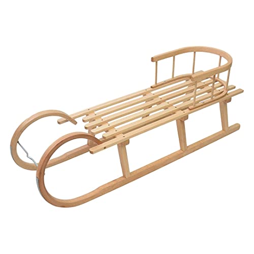 Hörnerrodel 120 cm Hörnerschlitten Holzschlitten aus Buchenholz...