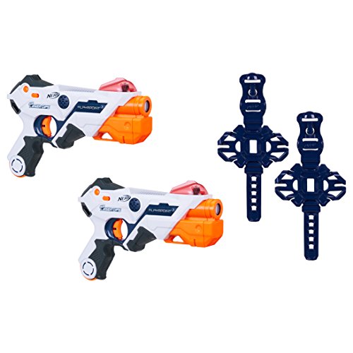 NERF Laser Ops AlphaPoint, 2er Set, LaserTag-Blaster mit Licht- & Soundeffekt,...