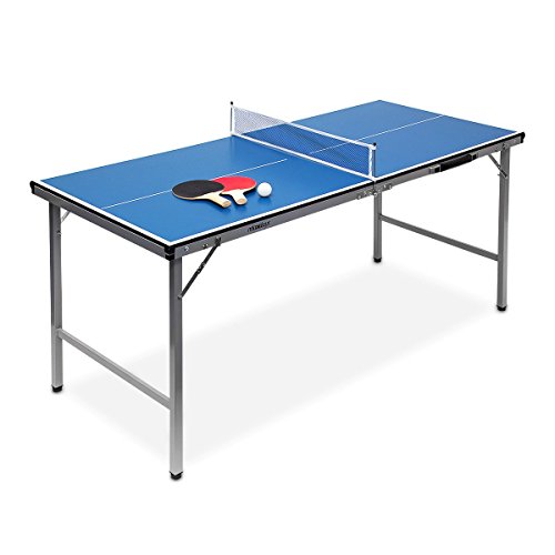Relaxdays Unisex Jugend Midi Indoor Klappbare Tischtennisplatte, HBT: 71 x 150 x...