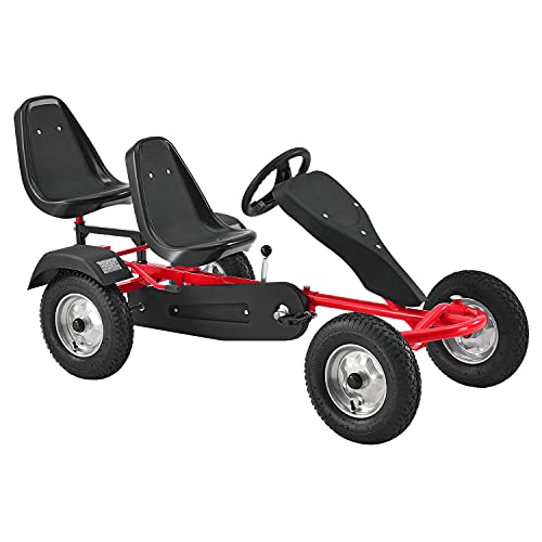 ArtSport 2-Sitzer GoKart — Tretauto für Kinder mit höhenverstellbarem...