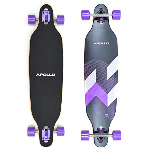 Apollo Longboard Makira Komplettboard mit High Speed ABEC Kugellagern, Drop...