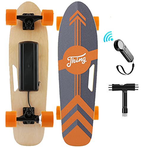 Nesaila 70cm(27') Elektro Skateboard mit Drahtloser Bluetooth Fernsteuerung,...