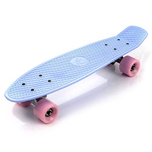 meteor Skateboard Kinder - Mini Cruiser Kickboard - Skateboard mädchen Rollen...