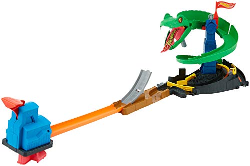 Hot Wheels FNB20 - Kobrangriff Spielset, Spielzeug Autorennbahn ab ab 4 Jahren
