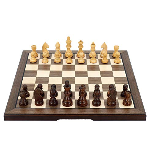 TXOZ Europäisches Schachspiel, Falten Holz Standard-Travel International Chess...