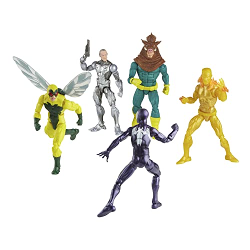 Hasbro Marvel Legends Series Spider-Man 5er-Pack, 15 cm große Action-Figuren,...