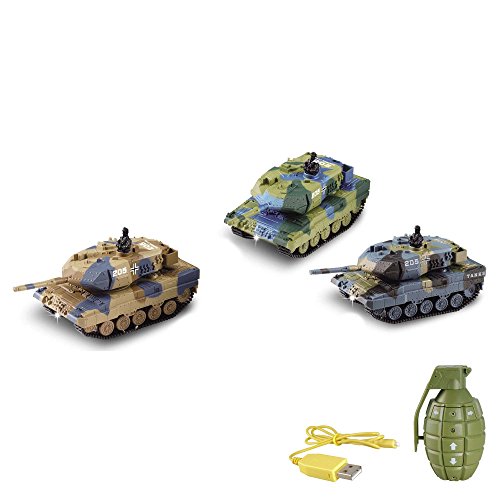 HSP Himoto German Leopard 2A6 - RC Mini Ferngesteuerter Panzer mit...