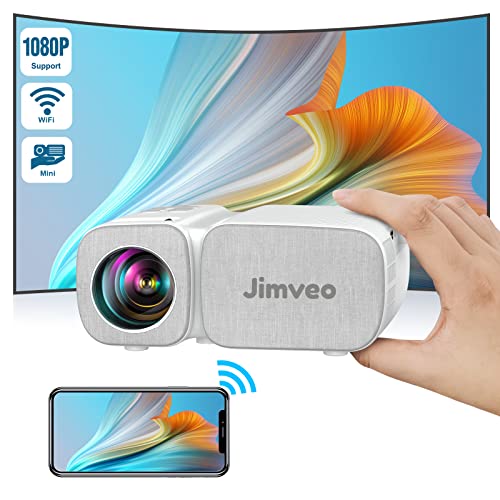 Beamer,Jimveo WiFi Mini Beamer 7500 Lumen Unterstützt:1080p Full HD Beamer...
