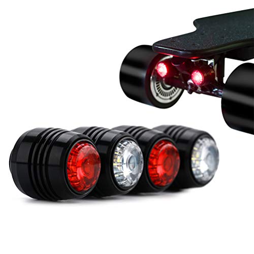 Qiekenao 4 elektrische Skateboard-Lichter, 4 Räder, Longboard-Lichter,...