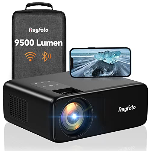 Beamer 4k, 9500L Full HD Native 1920x1080P Mini Beamer, WiFi Bluetooth Beamer...