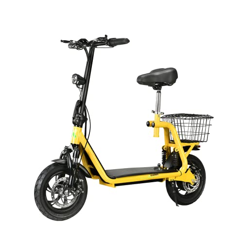 4MOVE E-Scooter mit Sitz, 350W Motor Elektro Scooter Für Erwachsene, E-Moped...