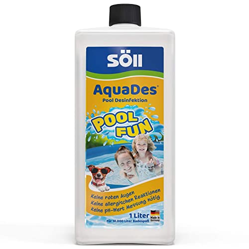 Söll 31430 AquaDes Pool-Desinfektion flüssig 1 l - wirksame Poolreinigung...