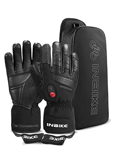 INBIKE Beheizbare Handschuhe Damen Herren Kinder Motorrad Skihandschuhe Ski...