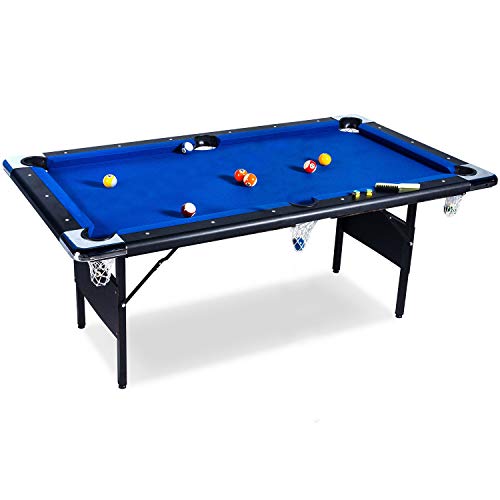 Buckshot Billardtisch 6ft - 193x109x81cm Atlanta- Tischbillard klappbar mit...