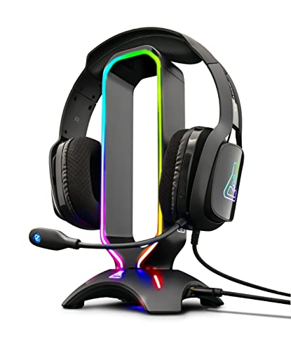 THE G-LAB K-Stand RADON Gaming Kopfhörer Stander - RGB-Hintergrundbeleuchtung,...