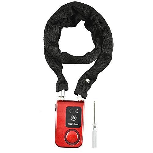 ASHATA Smart Bluetooth Fahrradschloss,Fahrradalarm App-gesteuertes Kabelschloss...