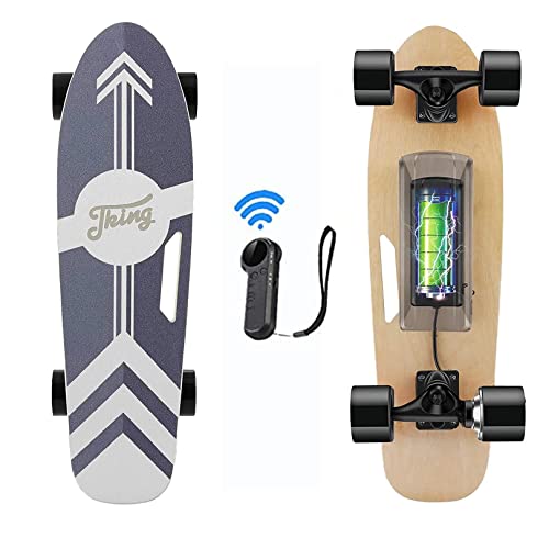 Elektrisches Skateboard,70 cm Elektrisches Longboard mit Fernbedienung,7...