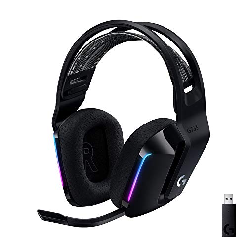 Logitech G733 LIGHTSPEED kabelloses Gaming-Headset mit Kopfbügel, LIGHTSYNC...