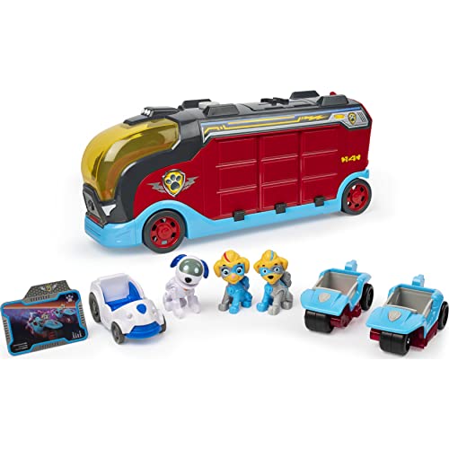 PAW PATROL Mighty Pups Super Paws Mighty Cruiser mit 3 Fahrzeugen