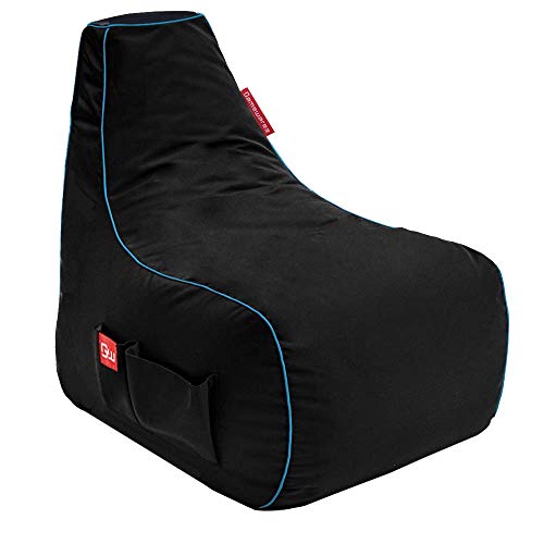 GAMEWAREZ Crimson Warrior Sitzsack – Gaming-Sitzsack mit Rückenlehne zum...