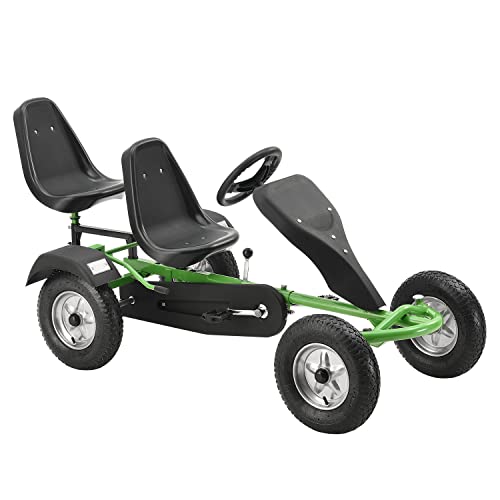 ArtSport 2-Sitzer GoKart — Tretauto für Kinder mit höhenverstellbarem...