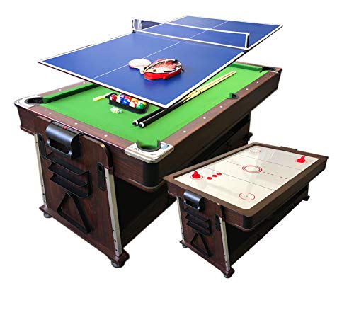 Simba Billardtisch 7 FT und Tischhockey und Tischtennistisch und Tischdecke...