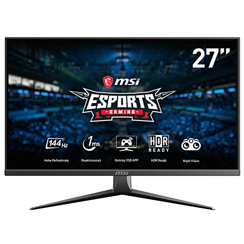 MSI Optix MAG273 Gaming Monitor 27 Zoll (69 cm), FHD (1920x1080), 144 Hz, 1ms,...