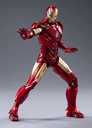 Ironman Mark 42 Modell Metall Texture Painting All Joints Movable 7 Inch...