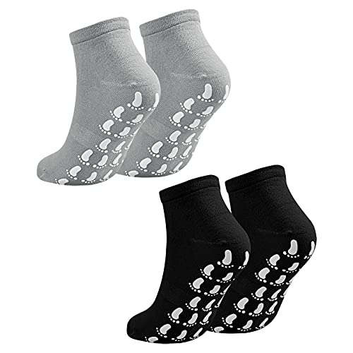 Jinlaili 2 Paar Anti-Rutsch-Socken Yoga Socken, Rutschfeste Socken für Damen...