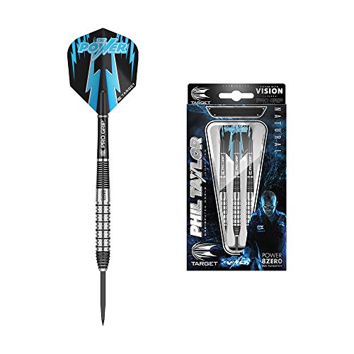 Target Darts - Phil Taylor Power 8-Zero 2 80% Wolfram Steeldarts-Set (24gr),...