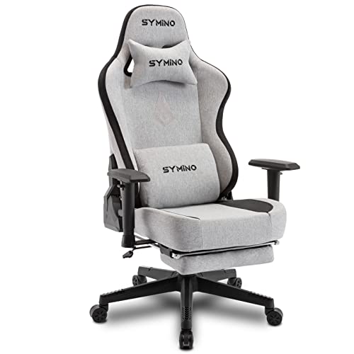 symino Gaming Stuhl Atmungsaktiver Stoff Bürostuhl Ergonomischer PC Stuhl...