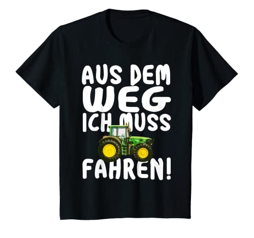 Kinder Ich Muss Traktor Fahren Schlepper Trecker Jungs T-Shirt