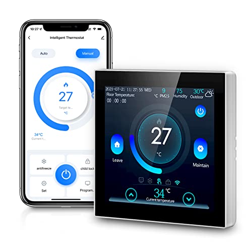 AVATTO Smartes Thermostat -Touchscreen WLAN fähiges Programmierbarer Thermostat...