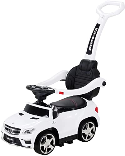 Kinder Rutschauto Mercedes Amg GL 63 - Lizenziert - 4 in 1 - Schiebestange -...