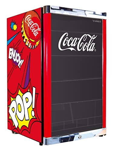 °CUBES HighCube Flaschenkühlschrank Coca-Cola PopArt / 84,5 cm Höhe / 104...