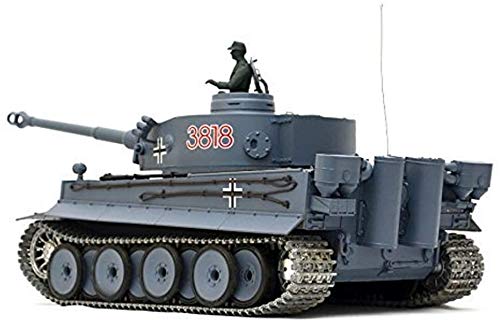 BIG RC Panzer German Tiger I Heng Long 1:16 Grau, Rauch&Sound und 2,4Ghz...