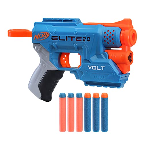 Hasbro Elite 2.0 Volt SD-1 Blaster – 6 Hasbro Darts, Ziel-Lichtstrahl, 2-Dart...