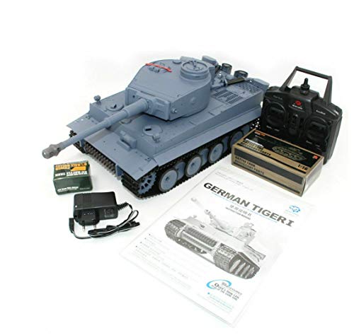 s-idee® 3818-1 Upgrade Version German Tiger Panzer RC Heavy Tank 1:16